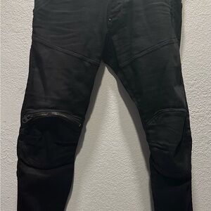 Stylish Black Biker Jeans